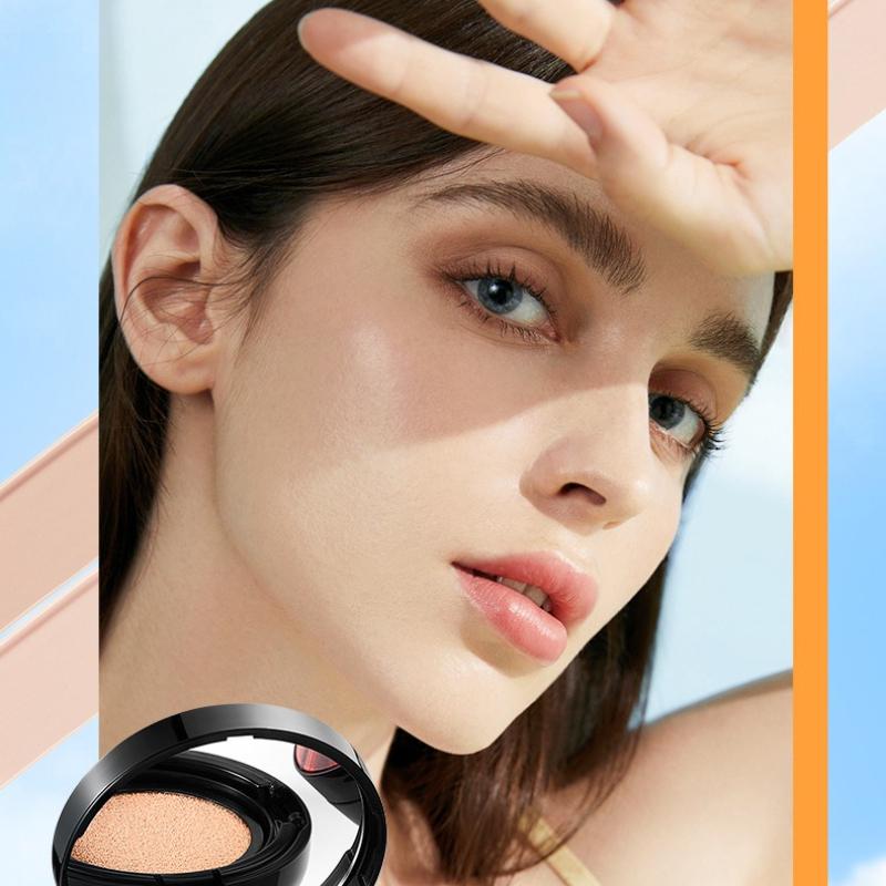 Blegende Solcreme Air Cushion SADOER Isolering UV Beskyttelse Solcreme BB Creme