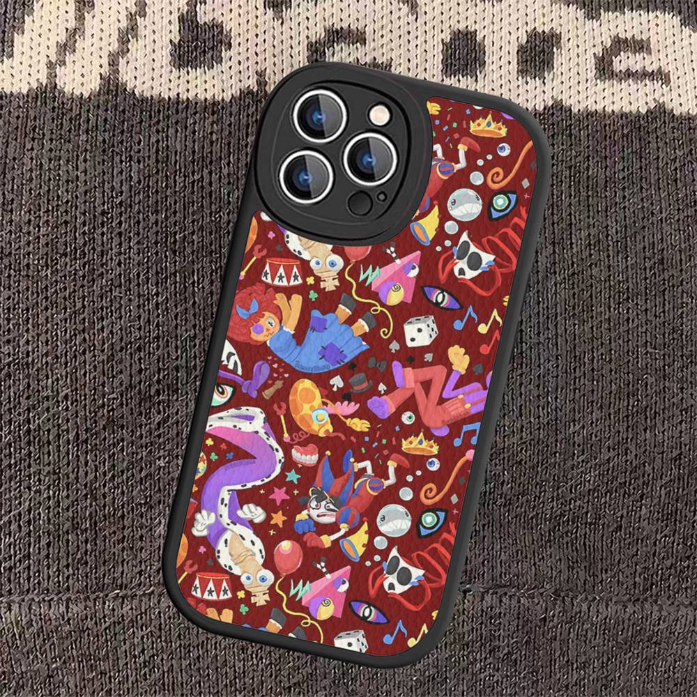 

Funny A-Amazing D-Digital C-Circus Leather Phone Case For IPhone 16 15 14 Pro Max Plus 13 12 11 Silicone Cover iPhone 16 pro
