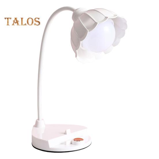 

Настільна лампа з трубкою, що обертається на 360 градусів, без мерехтіння, USB-акумуляторна, димована, бездротова нічна лампа білий