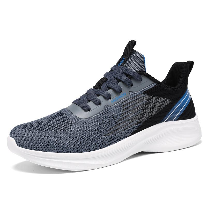 Fashion Men's Sneakers Autumn Slip On Man Shoes Breathable Mesh Sport Shoes Lace-up Comfortable Casual Lightweight Running Shoes for Men