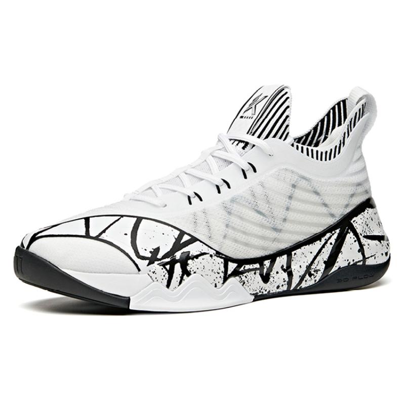 Anta KT6 Thompson Durable Breathable Low-Top Basketball Shoes White Black Sneakers 112121102-5