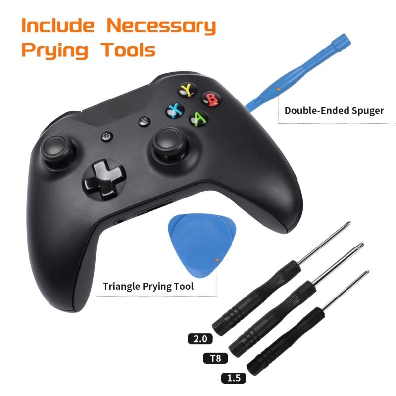 Replacement Thumb Sticks Joystick Analog Thumbstick Grip for Game Controller Thumb Grip with Prying Tool Screwdriver