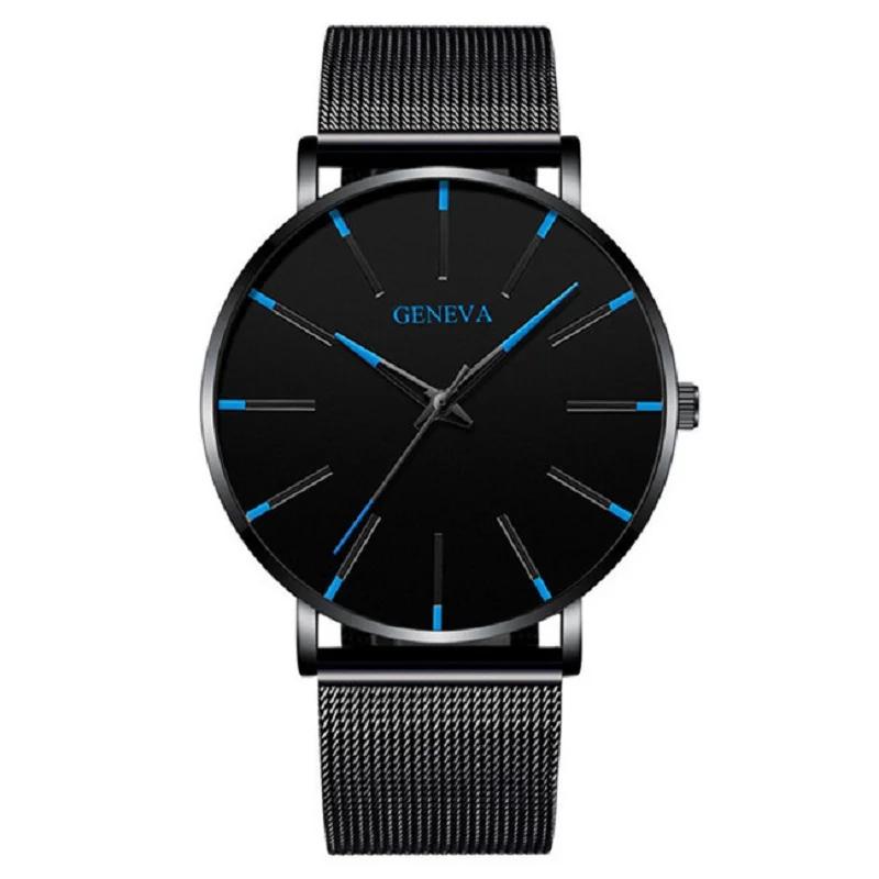 

Minimalist Men s Fashion Ultra Thin Watches Simple Men Business Stainless Steel Mesh Belt Quartz Watch