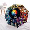 1pc Vinyl Record Folding Umbrella | Elegant Design, Fashionable Accessory, Durable Construction, Sturdy Ribs Yy251107116