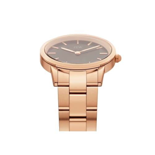 [Official Shop/2-Year Warranty/Authentic Import] Daniel Wellington DW Men's Iconic Link 40mm Watch, Stylish and Popular for Business, Available in Bla