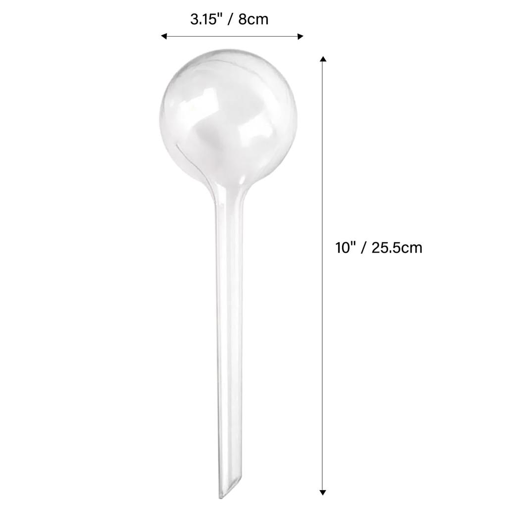 12Pcs Large Plant Watering Bulbs, Automatic Self-Watering Globes Plastic Balls Garden Water Device Watering Bulbs for Plant (Clear)