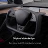 Tesla Yoke Steering Wheel 2.0 Leather Stitch Color Block Cover for Model 3 & Model Y