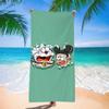 Cute Cartoon Character Printed Microfiber Beach Towel Quick Dry Soft Bath Towel For Kids Swimming