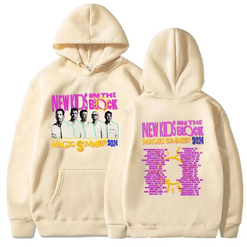 Damen Streetwear Roupas Femininas Popmusik Band NKOTB-B Pullover The Magic Summer Tour 2024 Hoodies Langarm Grafik Kapuzenpullover