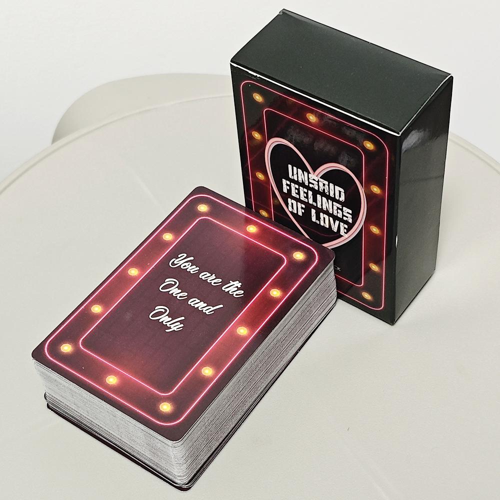 90 Pcs Oracle Cards 10*6cm Unsaid Feelings of Love, Channeled Messages From Soulmate, Twin Flame & Karmic Partnership