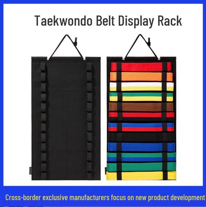 Taekwondo & Karate Belt Display Stand - Promotion Belt Rack Hanger