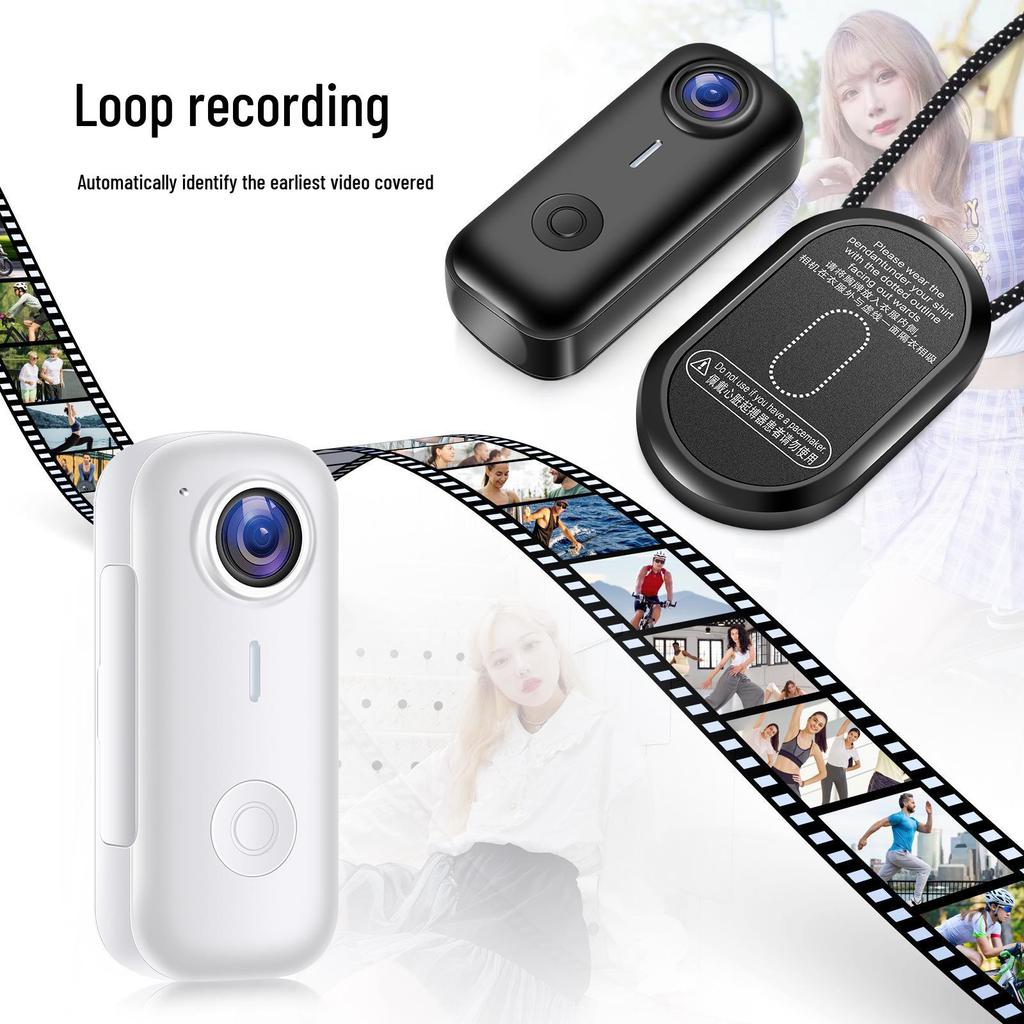 Thumb Camera D100: Compact Campus & Sports Magnetic Mini Recorder