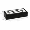 Black Resin Mdf Domino Box | Mdf Storage Case
