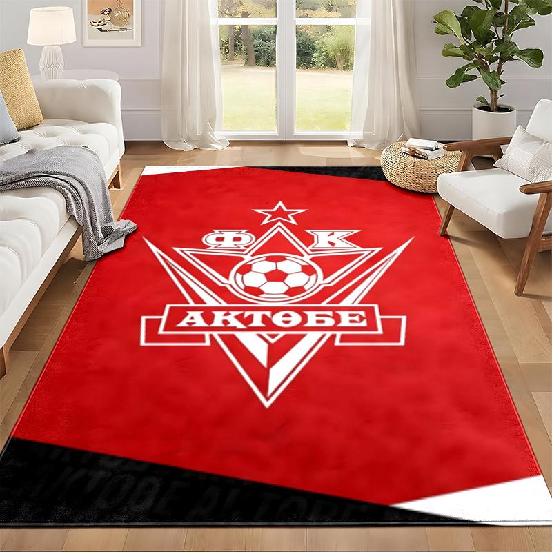 FC Aktobe Carpet Door Mat for Living Room or Bedroom Protective Mat Under Chair Office Decoration Christmas Gift Birthday Present