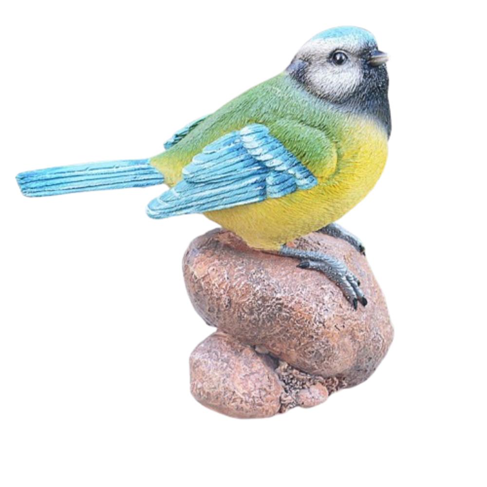 

Resin Garden Bird Sculpture Vintage Bird Statue Miniature Bird Figurine Outdoor Patio Porch Style 1