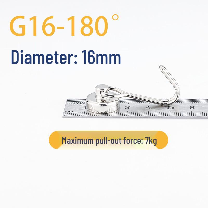Strong Neodymium Rotating Hook: Powerful No-Drill Magnetic Mount