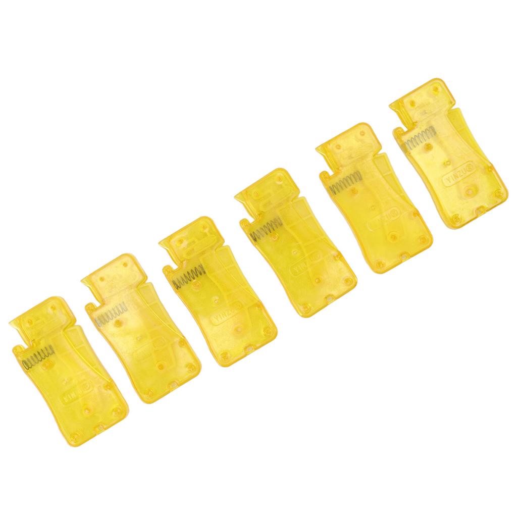 6 Stück Automatischer Nadeleinfädler Gelb DIY Handwerk Trichterdesign Nähfadeneinfädler für ältere Menschen