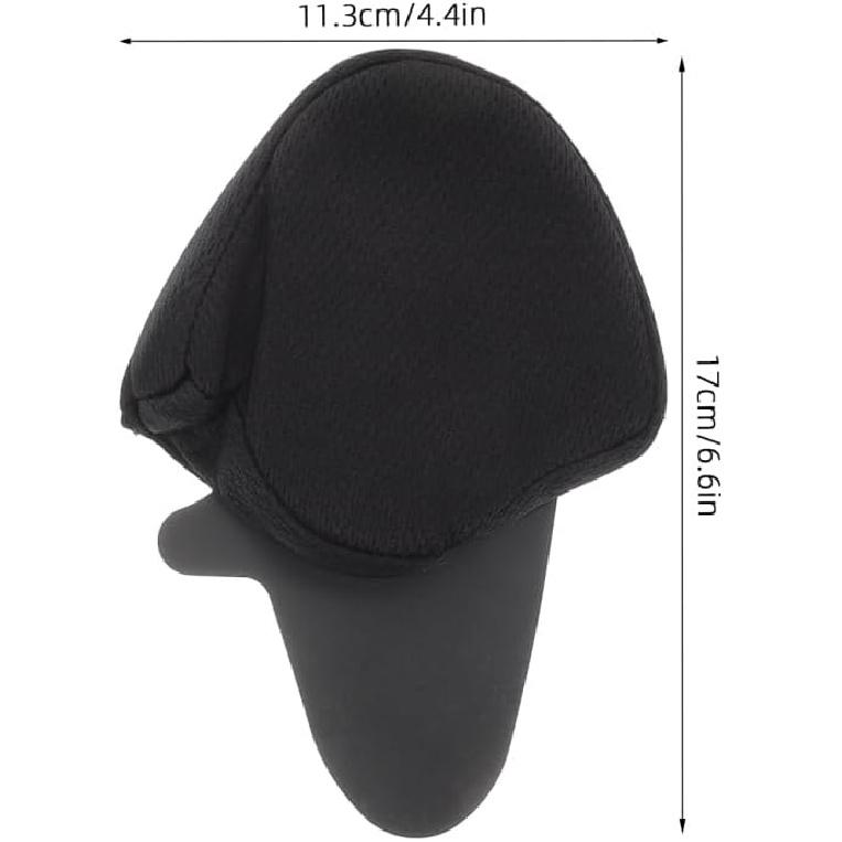 2pcs Motorcycle Helmet Ear Pads Wind Blocker Chin Strap for Biking Full Coverage Ear Protection Accessories