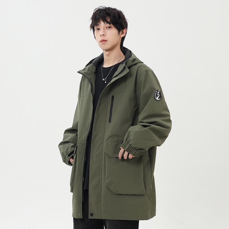 

Мужское демисезонное пальто-оверсайз в военном стиле Woodpecker из графена M (160-165cm, 90-120kg)