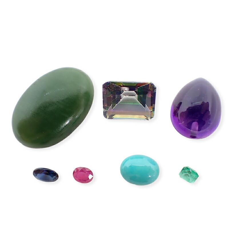 [Used] Amethyst, Nephrite, Sapphire, Ruby, Etc. Loose Stones/j27-1
