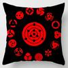 Anime Naruto Printed Pillow Case Red Cloud Uchiha Itachi Action Figures Square Pillow Covers Cushion Sofa Decor Cover Toys Gift