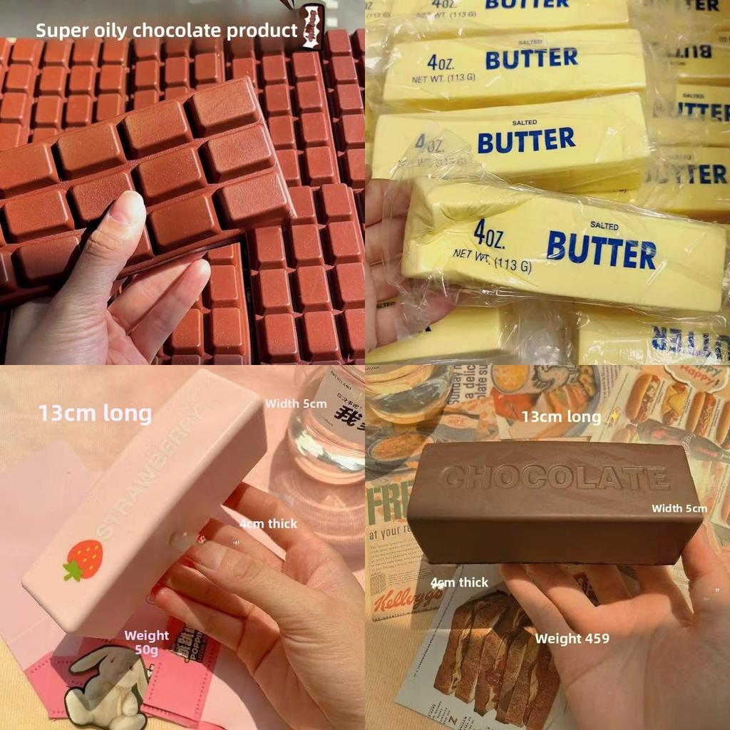 Simulated Butter Squeeze Pu Material Stress Relief Toy With Soft Texture For Adults And Kids