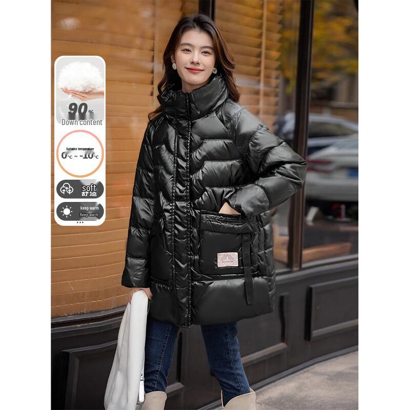Mokana Women's Stylish Long-Sleeve Down Jacket MKNJD3168