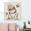 New Arrival 5D DIY Full Circle Diamond Painting "Cute Owl" Embroidery Cross Stitch Home Decor Gift