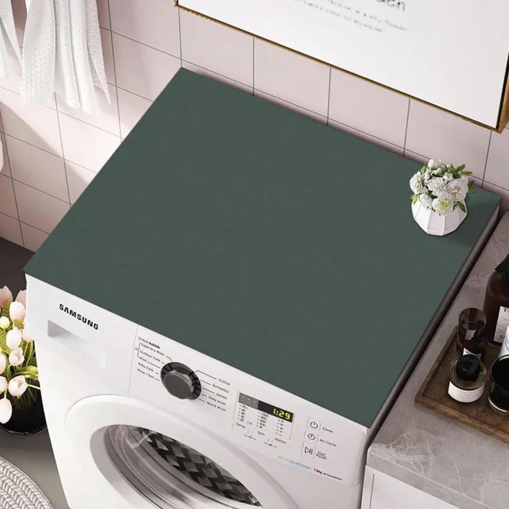 Waschmaschinen-Abdeckunterlage aus Kieselalgenschlamm in einheitlicher Farbe – wasserabsorbierende, rutschfeste, staub- und schmutzabweisende Unterlage für Kühlschrank oder Arbeitsplatte