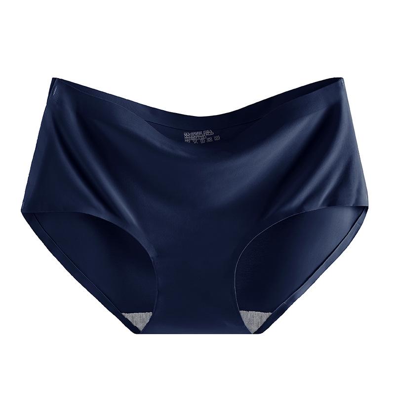 Nahtlose Damen-Eis-Seiden-Atmungsaktive Dreiecksunterwäsche mit mittlerer Taille - Stil 810