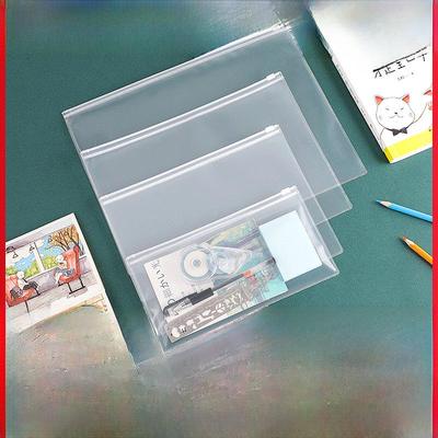 Transparente, gefrostete, wasserdichte Dokumententasche aus PVC mit Reißverschluss - A4/A5/A6