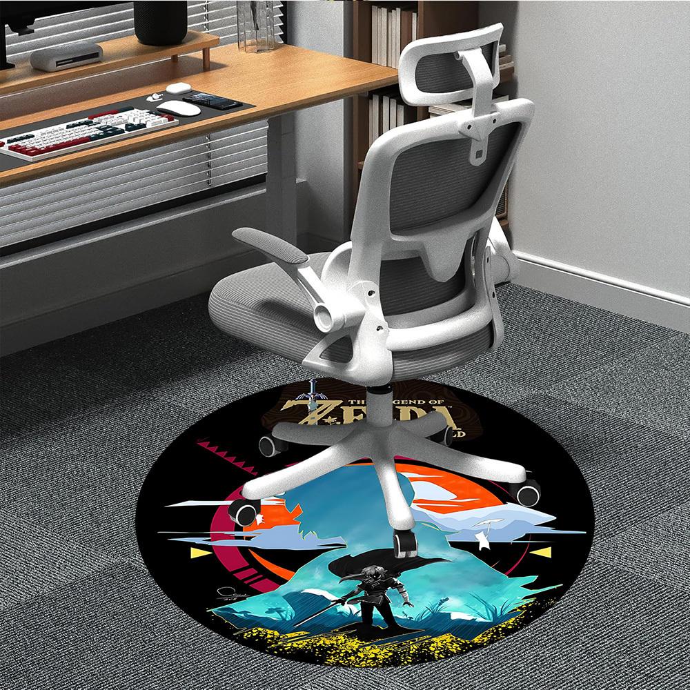 

1pc The Legend of Office Round Area Rug, Under Office Chairs Bedroom Living Room Home Decor, Room Deco, Available in Various Sizes185 80cm by 80cm