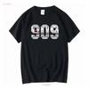TR 909 T Shirt Vintage Drum Machine Synth Vintage Washed Soft Slightly Breathable Stretched Homme Graphic Casual Comfortable
