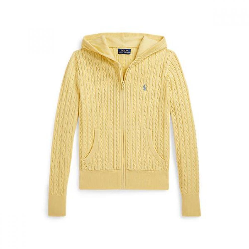 

Polo Ralph Lauren Girls Cotton Full Zip Hoodie Mini Cable 7 16 Cwposweg6820625700 L