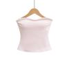 Spicy Girl Off-the-Shoulder Padded Bandeau Top: Slim Fit, Sleeveless Summer Vest