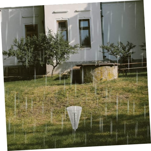 HYTROVE 1pc Rain Glass Measuring Cup Rain Gauge Meter, Meteorological Shape, Garden, Simple, Transparent Meter, Key, Rain Gauge, Measuring Cup, Upgrad