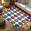 Unique Floral Doormat Welcome Mat Indoor Outdoor Decor Area Rug Home Entrance Carpet Floor Mat Washable Non Slip Stylish Design
