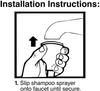 Portable Sink Hose Faucet Sprayer,Shampoo Sprayer Handheld Hose Faucet for Bathing Baby,Pets,Washing Hair, Rinsing Vegetables