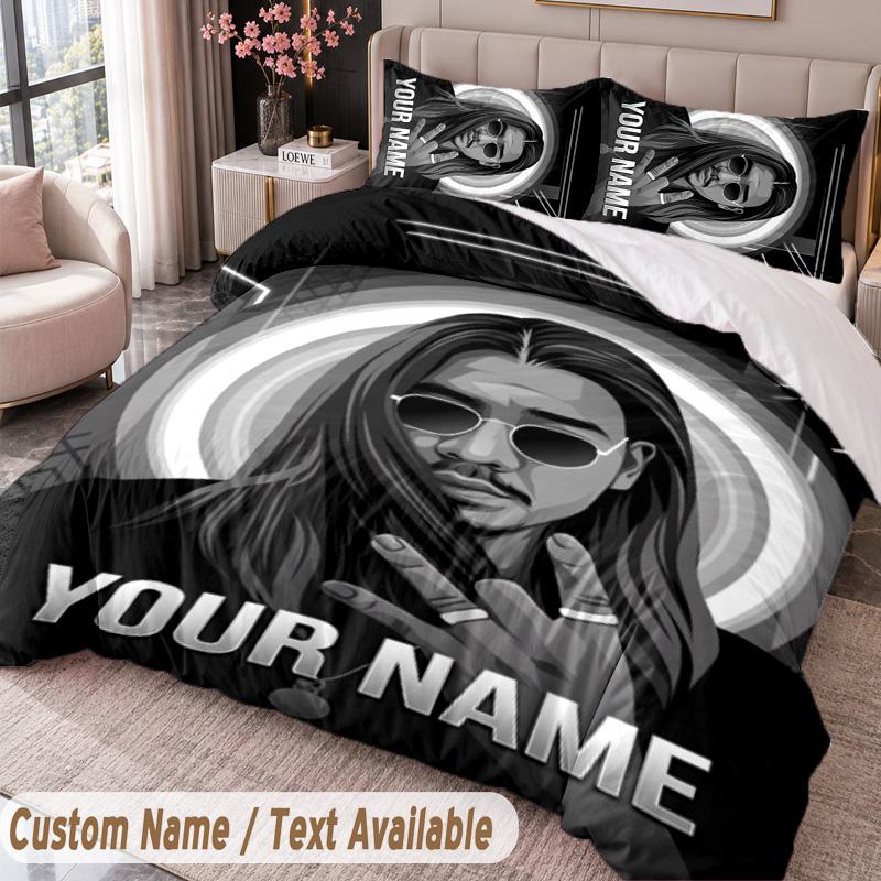Custom Name Text 3Pcs Bedding Set Apache 207 Duvet Cover And Two Pillowcases