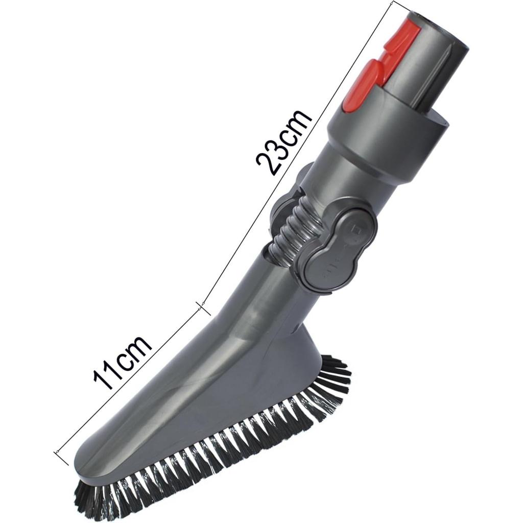 For Dyson Cordless V7 V8 V10 V11 V15: Soft Vacuum Dust Brush Attachment with Adjustable Angle - Perfect for Cleaning Vents, Ceiling Fans, Furniture