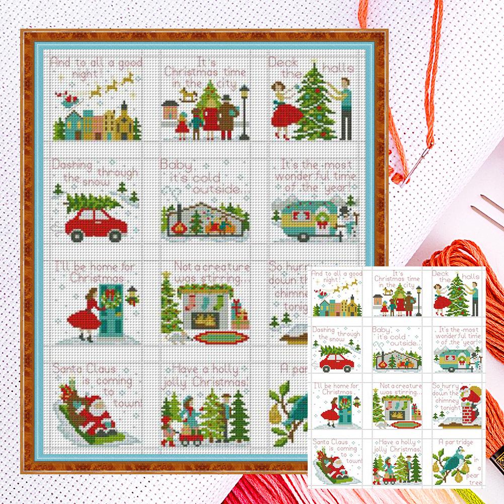 Partial Embroidery Eco-cotton Thread 14CT Counted Animal Cross Stitch Kit