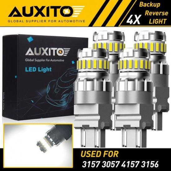 4X AUXITO 3157 4114 4157 Светодиодная лампа ДХО Дневного света Белая 23SMD