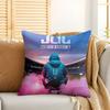 JUL Singer Rapper Cushion Cover Silky Short Plush Invisible Zipper Dustproof Sofa Pillow Case For Home Decor