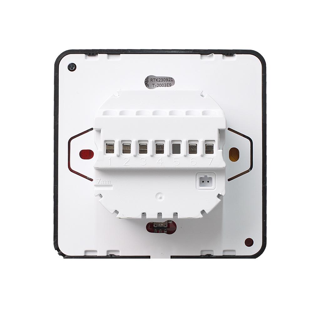 WIFI Smart Thermostat with Color Screen & Black Knob for Underfloor Heating, Electric/Water Heater, Gas Boiler, Tuya APP.