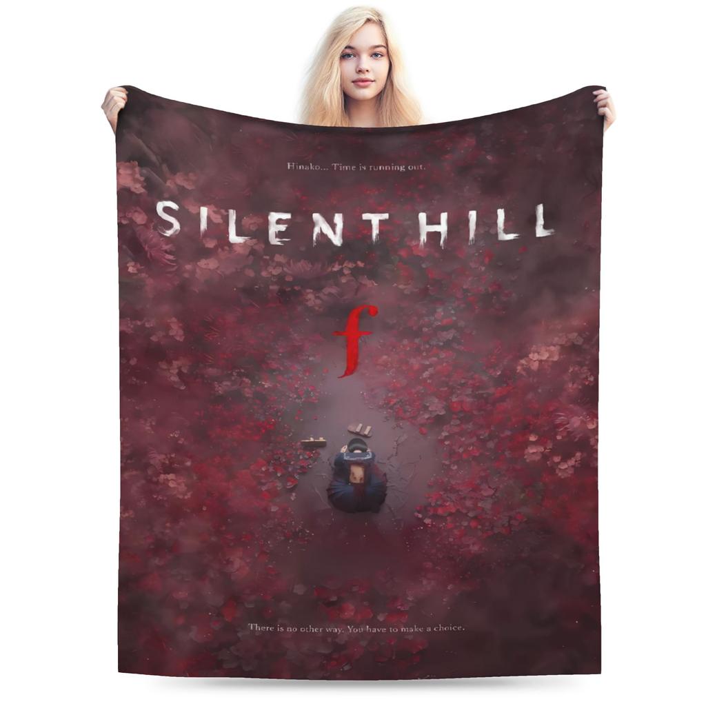 Silent Hill F deka Hororová hra Cestování Kancelář Flanelové povlečení Přehozy do obývacího pokoje Teplý měkký kvalitní přehoz Nápad na dárek