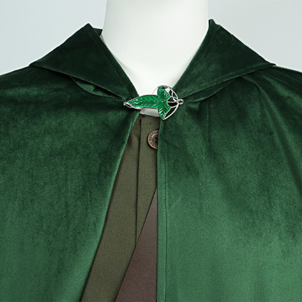 Fancy Dress Elf Bilbo Cosplay For Men Clothing Green Cloak Movie Movie Lorded Rings Costume Adult Man Fantasia Party Outfits