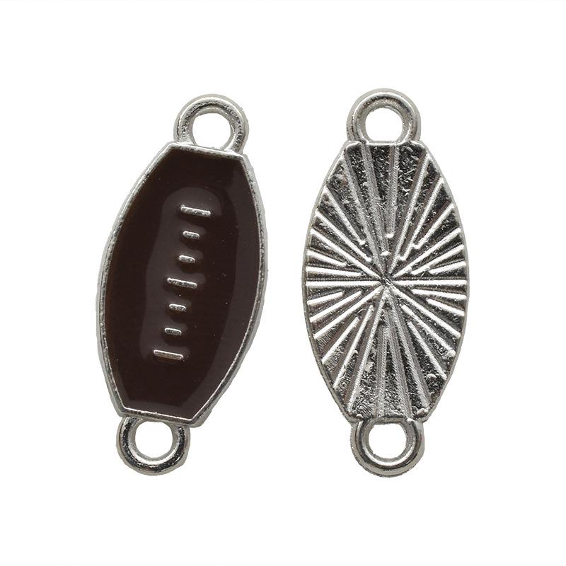 Retro Double Dangle Sports Balls Pendant Alloy Jewelry Accessory