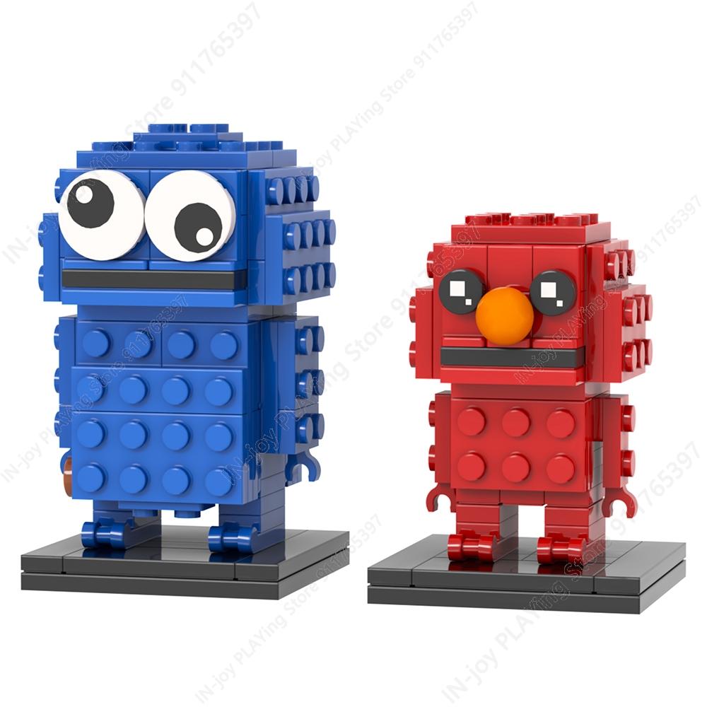 MOOXI Cartoon Anime Character Robot Animals Model MOC Bricks DIY Assembled Building Blocks Figure Toy Collection Decoration Gift