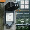 Verdeckte IP66 Wasserdichte 10A Schaltersteckdose mit Kontrollleuchte, USB+C Typ 86, Nationaler Standard Fünfloch.
