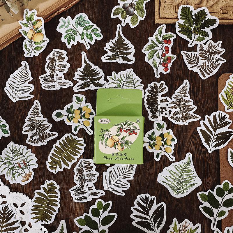 46 Pcs/box Mushroom Collection Decorative Stickers Scrapbooking Diy Stick Label Diary Stationery Album Journal Sticker